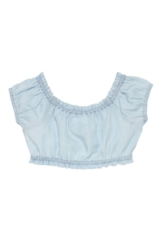 T-shirt in jeans - Azzurro