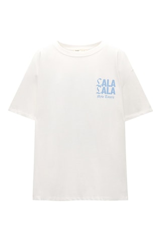 T-shirt Myke Towers - Bianco