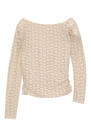 Top en dentelle - Beige