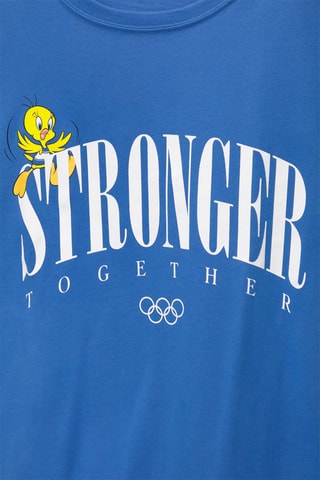 T-shirt Titti Titti e Silvestro Looney Tunes - Blu