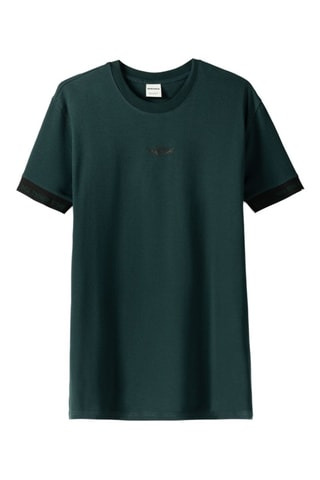 T-shirt slim - Verde scuro