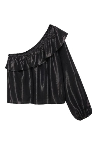 Blusa asimmetrica - Nero