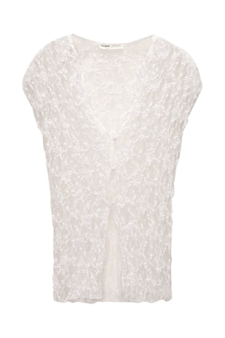 Chemisier en dentelle - Blanc