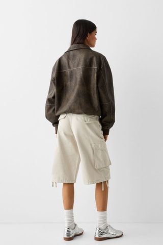 Bermuda oversize - Beige