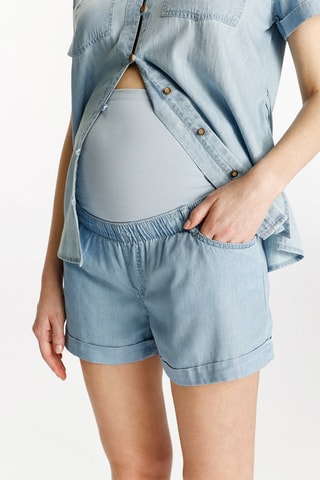 Shorts premaman - Blu