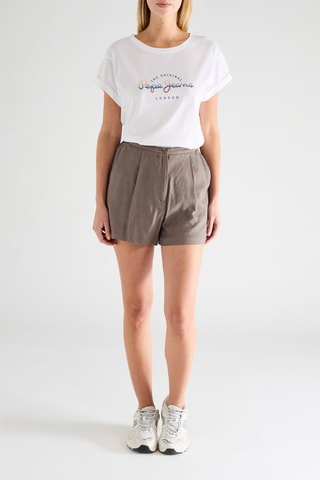 Short taille haute - Taupe
