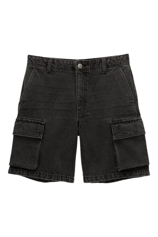 Bermuda in jeans - Nero