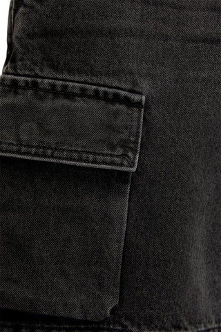 Bermuda in jeans - Nero