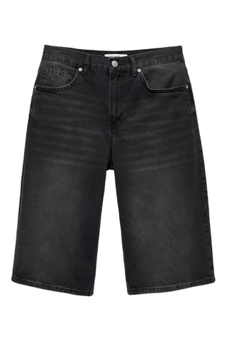 Bermuda in jeans - Nero