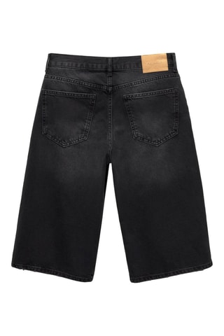 Bermuda in jeans - Nero