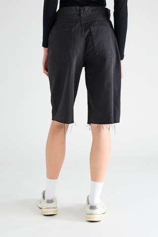 Bermuda in jeans - Nero