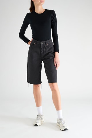 Bermuda in jeans - Nero