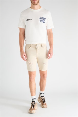 Bermuda in jeans - Beige