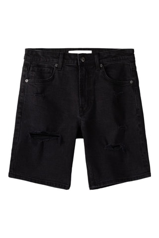 Bermuda in jeans - Nero