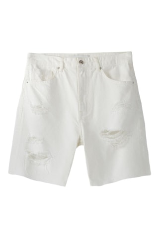 Bermuda in jeans - Bianco