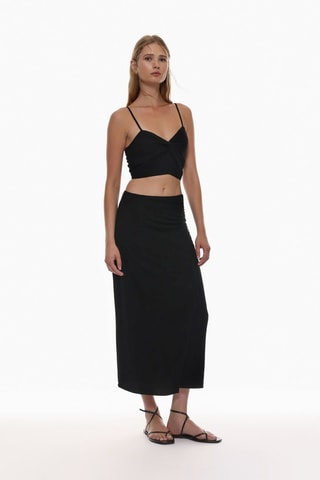 Jupe portefeuille - Noir