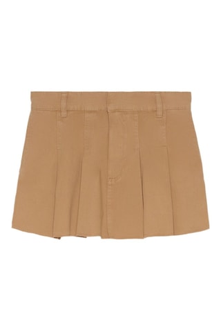 Jupe plissée - Marron clair
