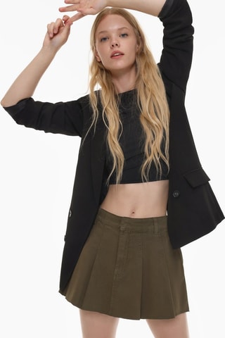 Jupe plissée - Kaki