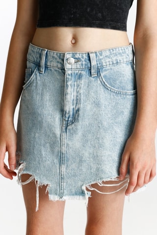 Minijupe en jean - Bleu