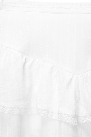 Jupe volantée  - Blanc