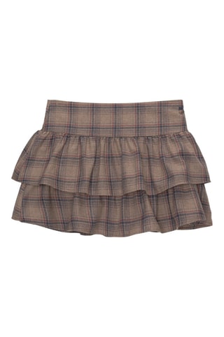 Jupe volantée - Marron