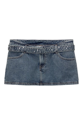 Minijupe en jean - Bleu marine