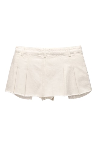 Jupe-short - Blanc cassé