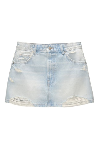 Minijupe en jean - Bleu clair