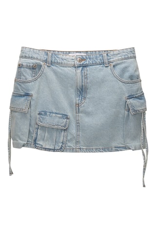 Minijupe en jean - Bleu clair