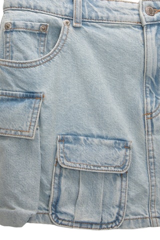 Minijupe en jean - Bleu clair