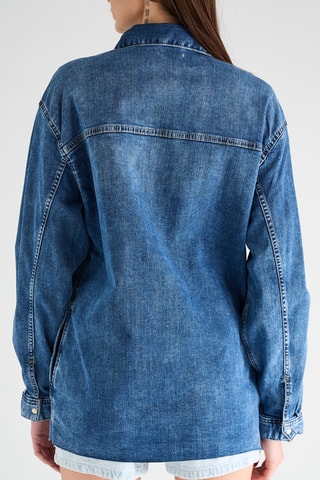 Chemisier en jean - Bleu foncé