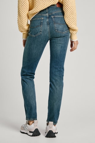 Jeans a vita alta - Blu scuro