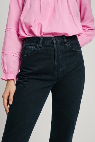 Jeans a vita alta - Blu scuro