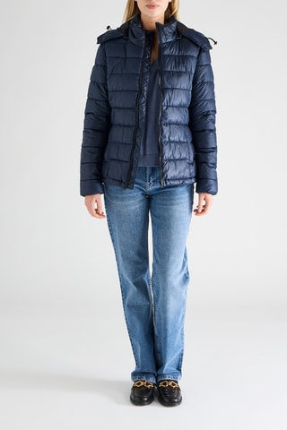 Piumino con cappuccio - Navy