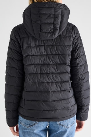 Piumino con cappuccio - Nero