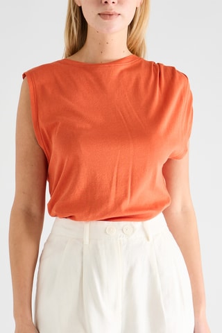Top asymétrique - Orange