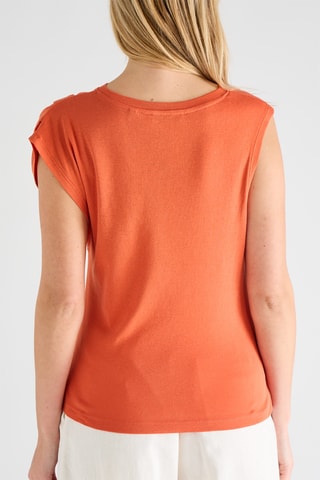 Top asymétrique - Orange