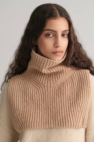 Merinoswollen Colsjaal - Beige