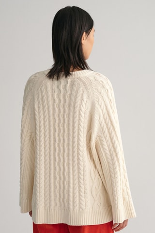 Oversized Merinoswollen Trui - Crèmekleurig