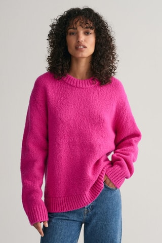 Wollen Trui Relaxed Fit - Felroze