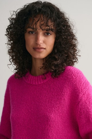 Wollen Trui Relaxed Fit - Felroze