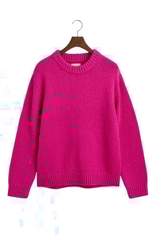 Wollen Trui Relaxed Fit - Felroze