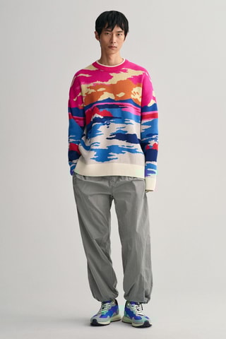 Biologisch Katoenen Trui Oversized Fit - Multicolor