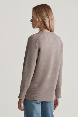 Wollen Trui Relaxed Fit - Beige