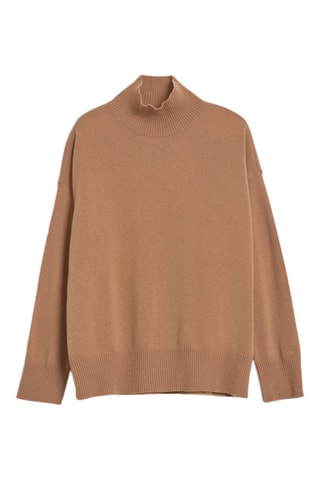 Pull regular en laine - Beige