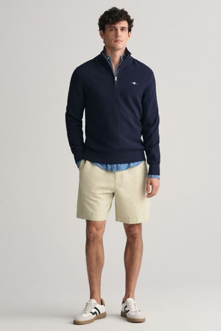 Pull en coton biologique - Bleu marine