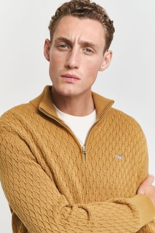 Pull regular en coton biologique - Moutarde