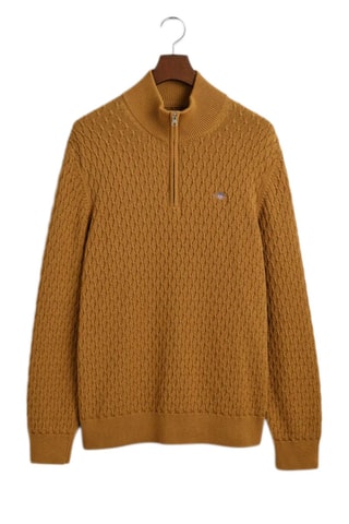 Pull regular en coton biologique - Moutarde