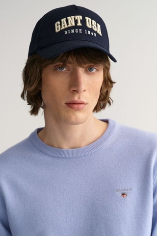 Pull regular en laine - Bleu clair