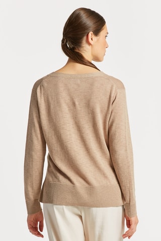 Pull en lin et soie - Beige